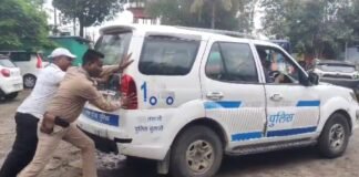 पांढुर्णा: सौसर डायल 100 को ” चल यार धक्का मार ” -देखे वीडियो…